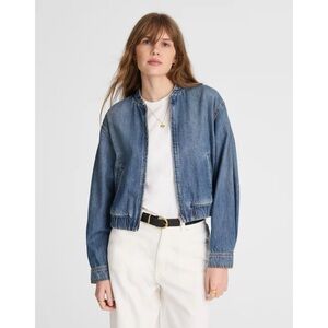 NWT Madewell Bomber Jean Jacket M
